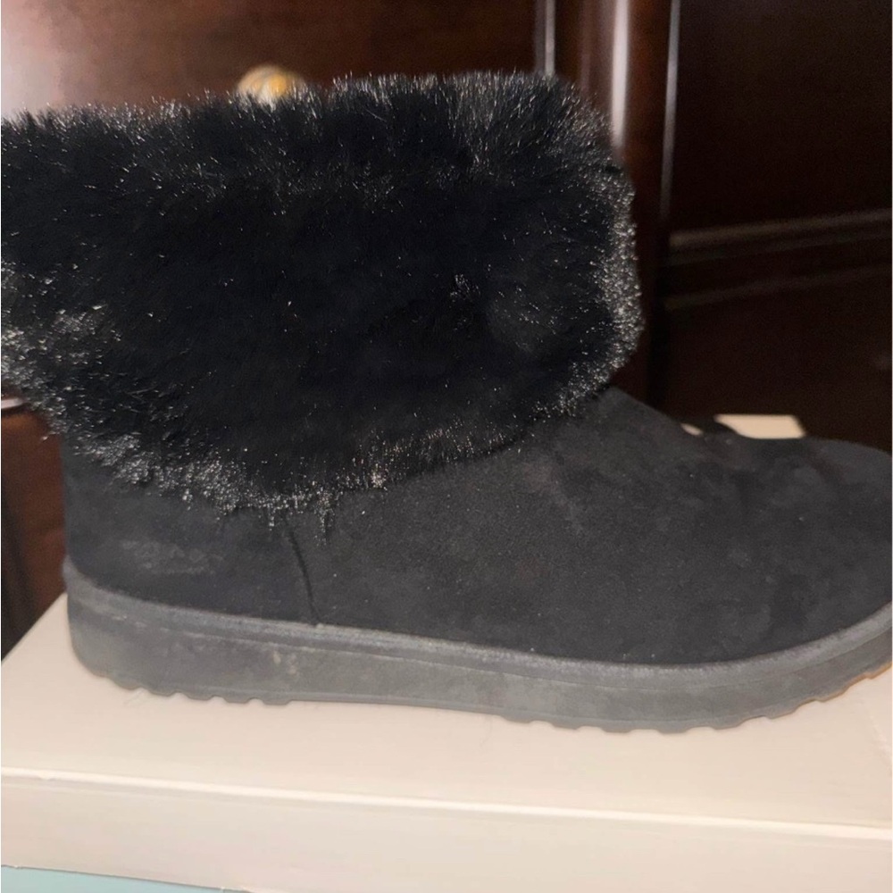 Solo Black Faux Fur Winter Boots
